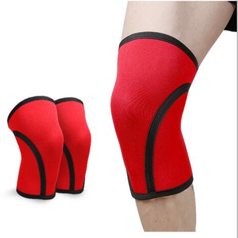 Een Knie Pad 7 Mm Dik Duiken Materiaal Antislip Slijtvaste Rode Man Vrouw Arbeid Bescherming Veiligheid anti-Collision Knie Pads