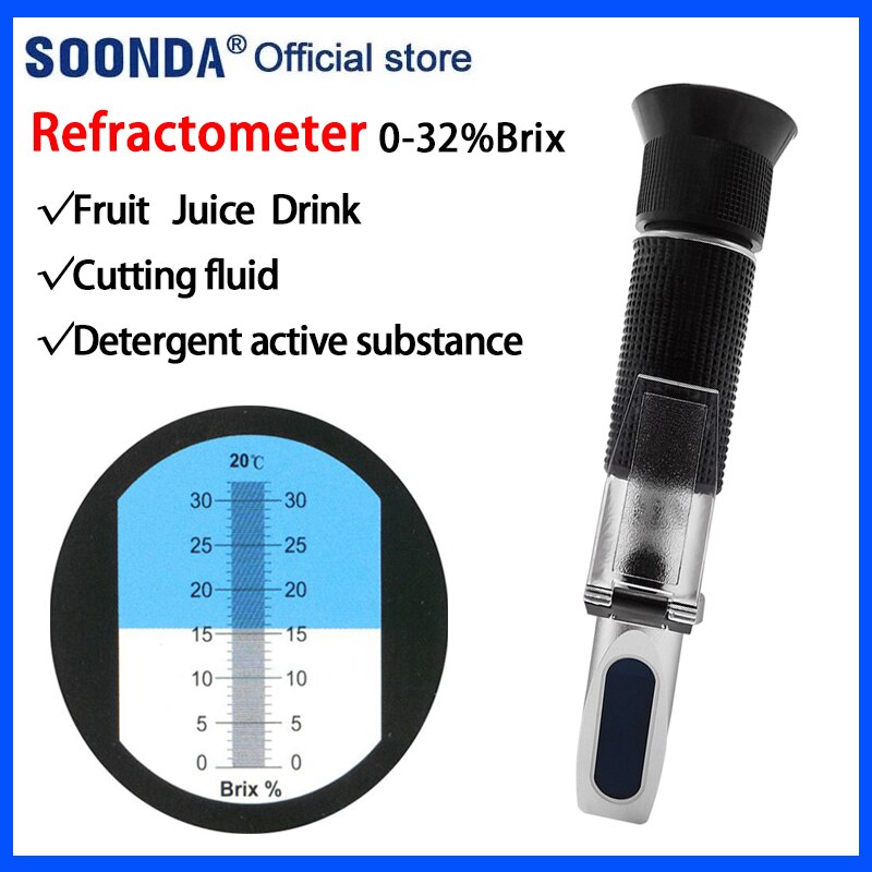 Cutting Fluid Concentration Meter Active Substance Content Tester of Washing Liquid Water Soluble Cutting Oil Refractometer