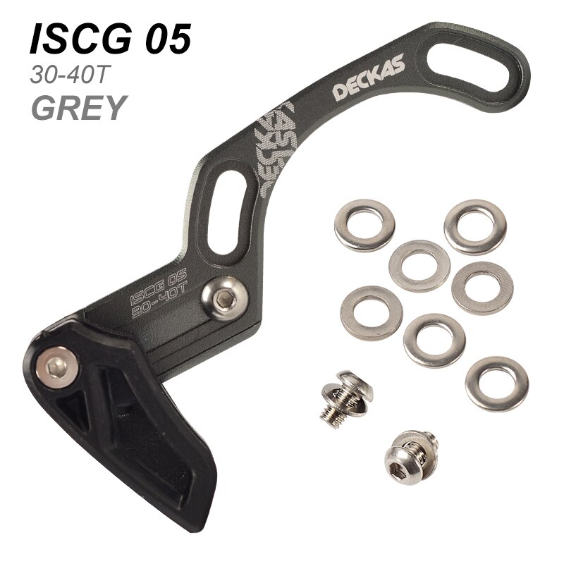 MTB Bike Chain Guide Ultra Light Bicycle Chain Stabilizer Mountain Road Single Speed Wide Narrow Gear Ring Chain Guide Anti: ISCG 05 Grey