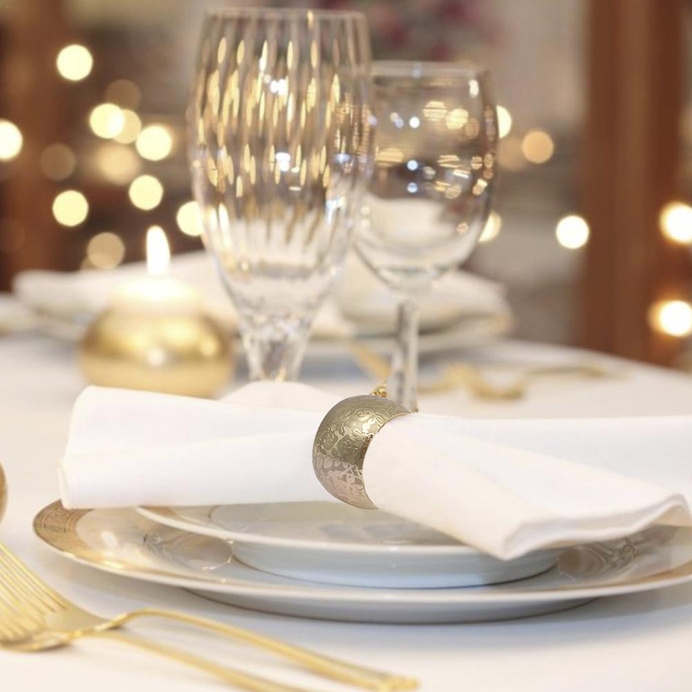 Anneau de Serviette avec boucle multifonction, anneau de Serviette, rond, décoration de cuisine, pour mariage, fête, noël, maison, cuisine