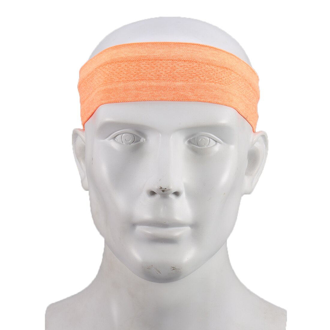 Sports headband running fitness sweatband elastic hair head absorbent sweat cycling jogging tennis yoga gym head bandage: 1 pc orange
