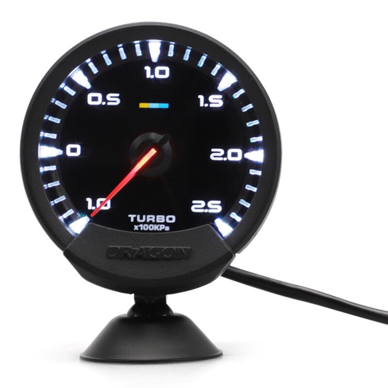 12V 60Mm Universal coche blanco Led Digital Turbo Boost Gauge medidor para Greddy