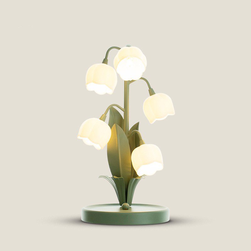 LED-bloem tafellamp decoratieve bureaulamp creatief kunst decor 3 kleuren landschap verlichting voor slaapkamer woonkamer studeerkamer