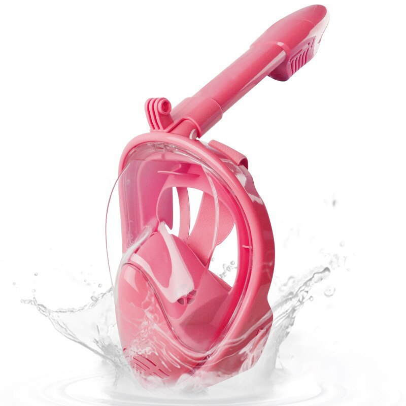 Bambini Diving Maschera Per Lo Snorkeling Ultra Larga 180 Vista Anti-fog Completa Asciutto Pieno Viso Maschera Per Lo Snorkeling Maschera di Immersione Subacquea attrezzature: Type 2-Pink