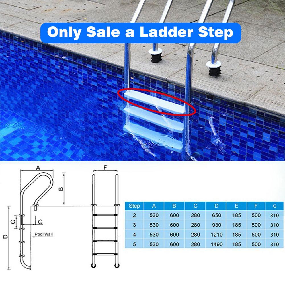 Premium Plastic Pool Ladder Rungs Replacement Ladder Steps With 2 Screws