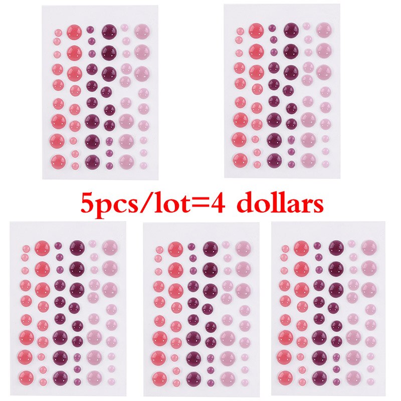 Enamel Dot Self Adhesive Sprinkles Enamel Dots Resin Sticker for Scrapbooking DIY Crafts Card Making Decoration: Picture 10