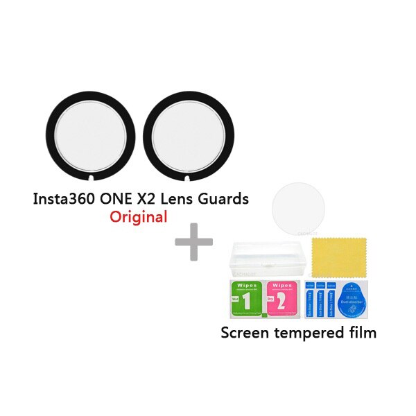 Insta360 ONE X2 lentilles gardes caméra corps coque en Silicone sac de rangement de protection lentille capuchon pour Insta 360 ONE X2 accessoires: Bundle 3
