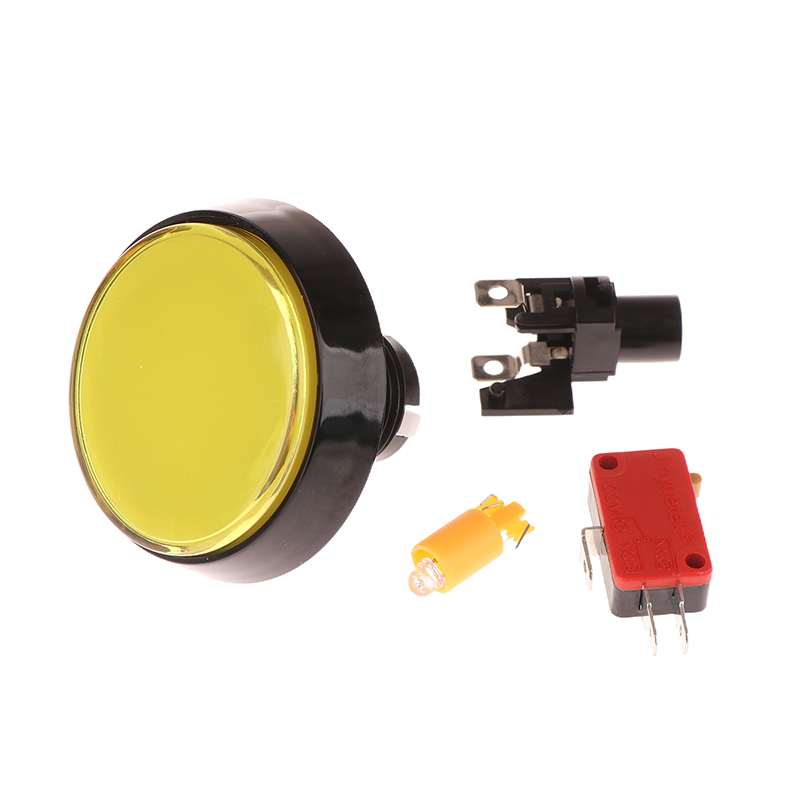 Arkade-Geschmack, 60mm dc 12v große runde LED-tasten , 5- farbiger mikroschalter, automatischer zurücksetzen-knopf für Arkade-automaten: Burgund