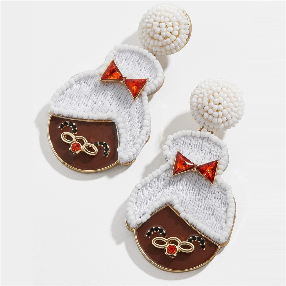 Beste Dame Bb Trendy Geliefde Notenkraker Clara Statement Oorbellen Voor Vrouwen Lavish Kerst Vriendin Giftsjewelry: Style7