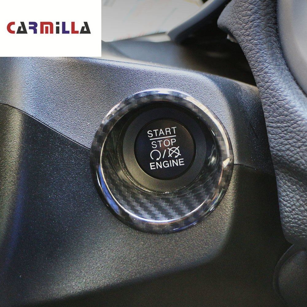 Car Chrome Ignition Switch Key Decoration Ring Circle Trim for Jeep Compass 2th Renegade - Stickers
