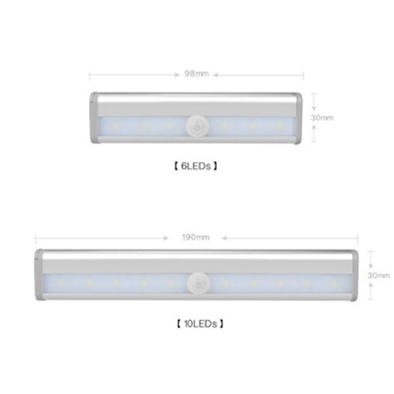 Night Light Wardrobe lights PIR Motion Sensor Led Wardrobe Light With Adhesives Sticker LED Lamp For Cupboard Closet Kitchen