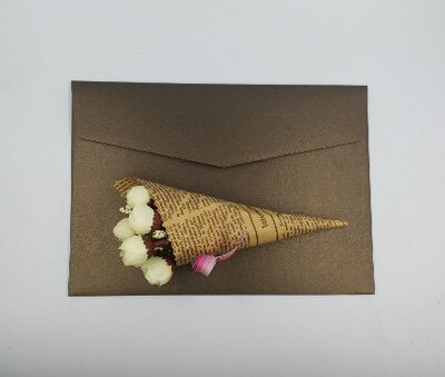 Sobres de papel perlado multicolor exquisito, 50 piezas, 23x16cm, invitación de negocios, sobres de invitación de de boda: coffee