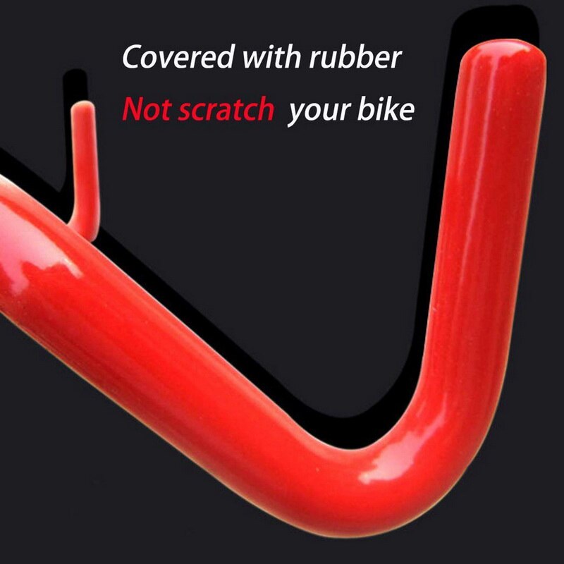 Bicycle Storage Rack Wall Mounted Bike Hanger Hook Solid Steel Bicycle Wall Hanging Hook Heavy Duty Bicycle Racks Fold Down