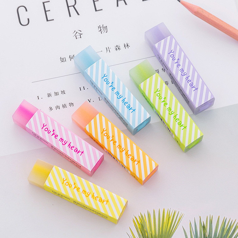 1 pçs cor aleatória borracha pequena colorido durável flexível lápis borracha material de escritório escola aluno prêmio papelaria presente