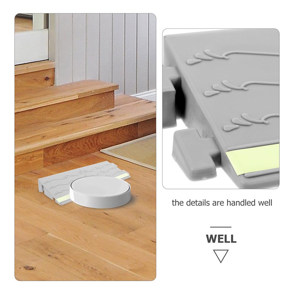 25X4.5 Zwart Fluorescerend Plastic Oprit Vegen Robot Klimmat Thuis Deur Hellingen Anti Slip Eenvoudige Installatie Entry