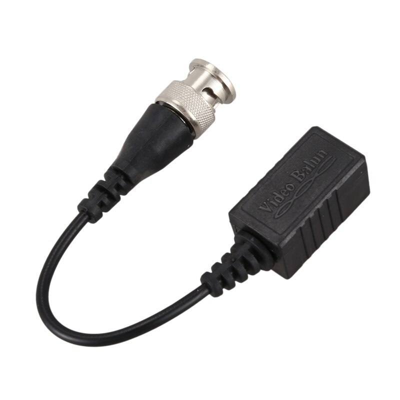 Cámara CCTV BNC Balun de vídeo pasivos Cat5 UTP Cable coaxial adaptador de 12 Uds