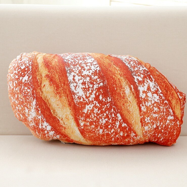 Simulationnel en peluche pain steak pizza forme oreiller drôle nourriture sieste oreiller et coussin enfants jouet d'anniversaire: 60cm bread tang1