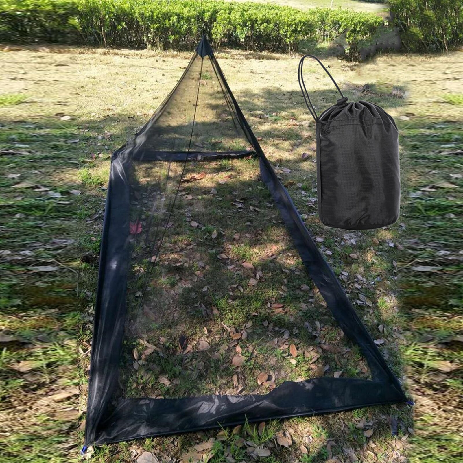 Portable Triangle moustiquaire Anti-insecte voyage Camping tente fournitures de plein air pour pique-nique survie escalade pêche