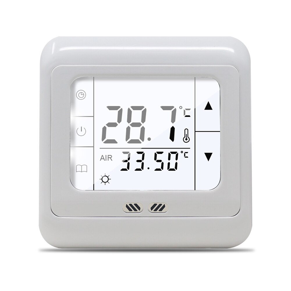 16A Digital Touch Screen Floor Heating Thermostat Room Warm Temperature Controller Auto Control with LCD Backlight