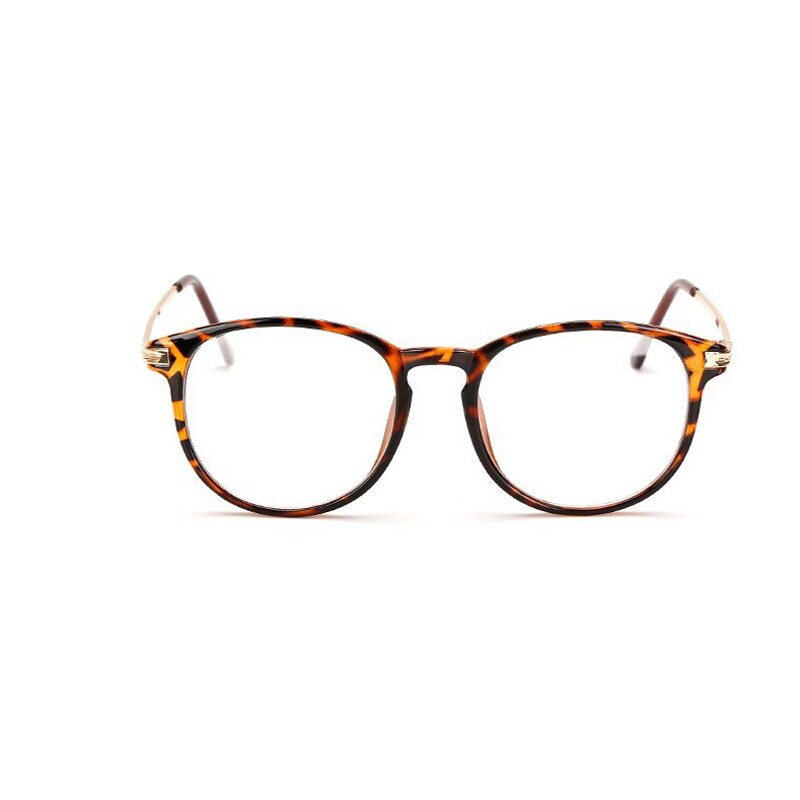 Elbru Klassieke Mode Plain Bril Retro Kleurrijke Brillen Comfortabele Grote Metalen Bril Frame Clear Lens Bril Unisex