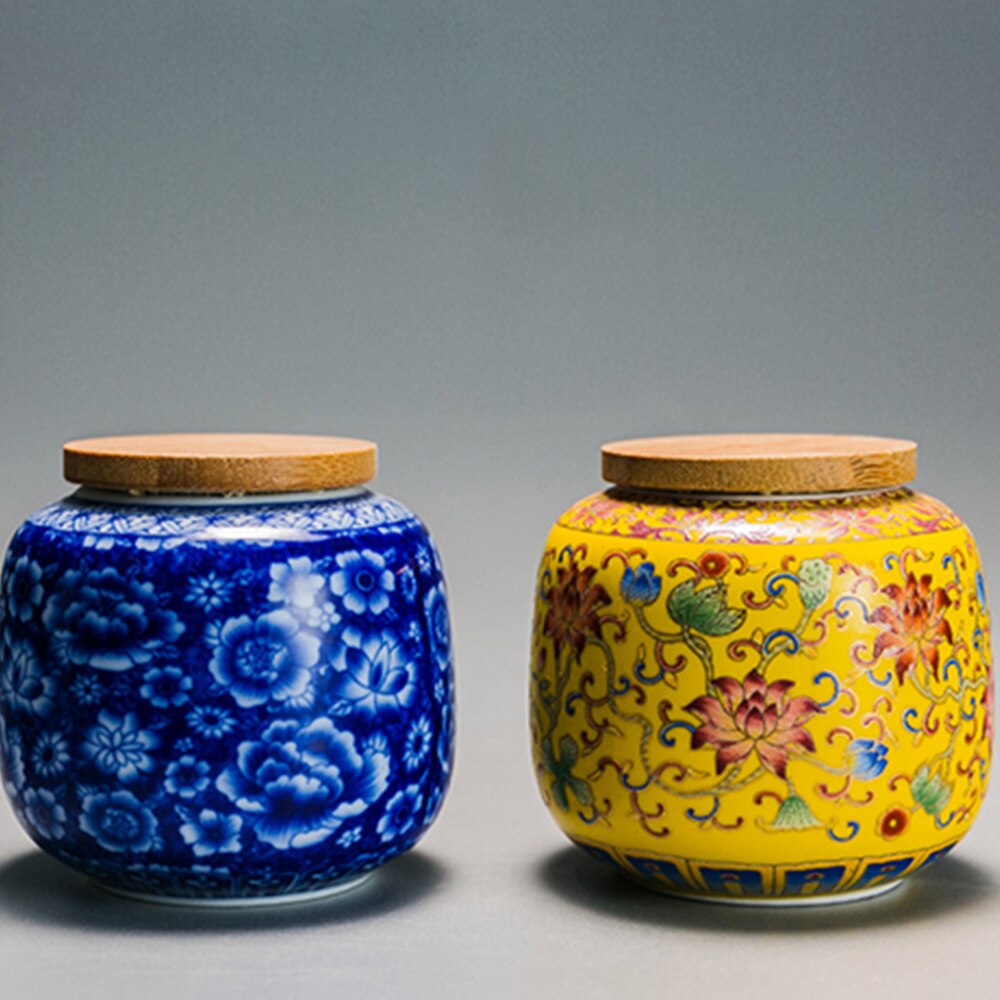 230ML Ceramic Tea Canister Sealing Tea Pot Storage Tank Tea Storage Pot