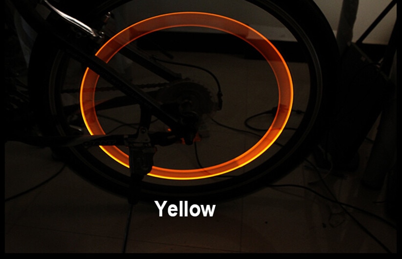 Mountain road cykel cykel light-stick type hjul ventil lys uden batteri led lys dæk dæk ventil hætter  bl0157