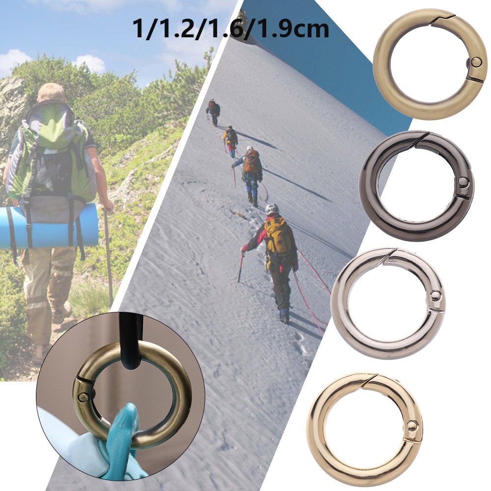 2 Stuks Riem Gesp Clips Trigger Bagage Leathercraft Spring Gate Sluiting O Ring Hond Sleutelhanger Karabijnhaak Tas Accessoires