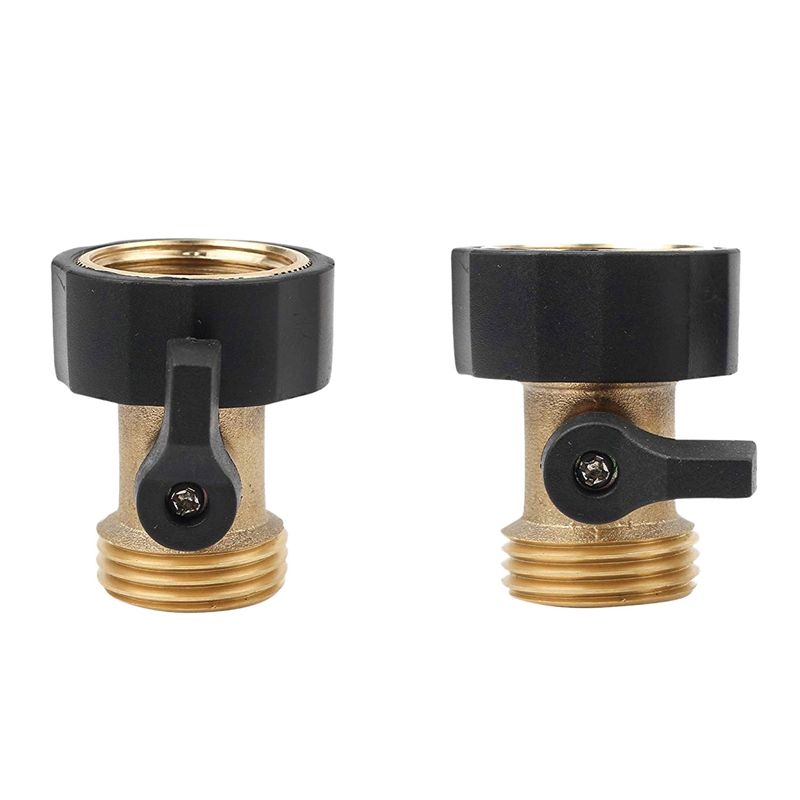 Zware Messing Afsluiter 3/4 Inch Zwanenhals Tuinslang Connector Voor Tuinslang En Water Kraan, set Van 2