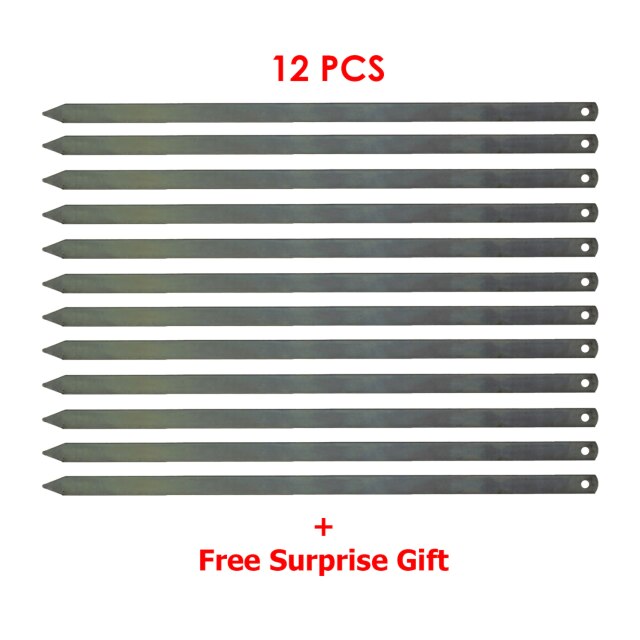 Adana Kebab Doner Vlees Gehakt Kip Gegalvaniseerd Spies 50 Cm Keuken Barbecue Grill Kebab Spies Pro Product Bbq Tool: 12 PCS