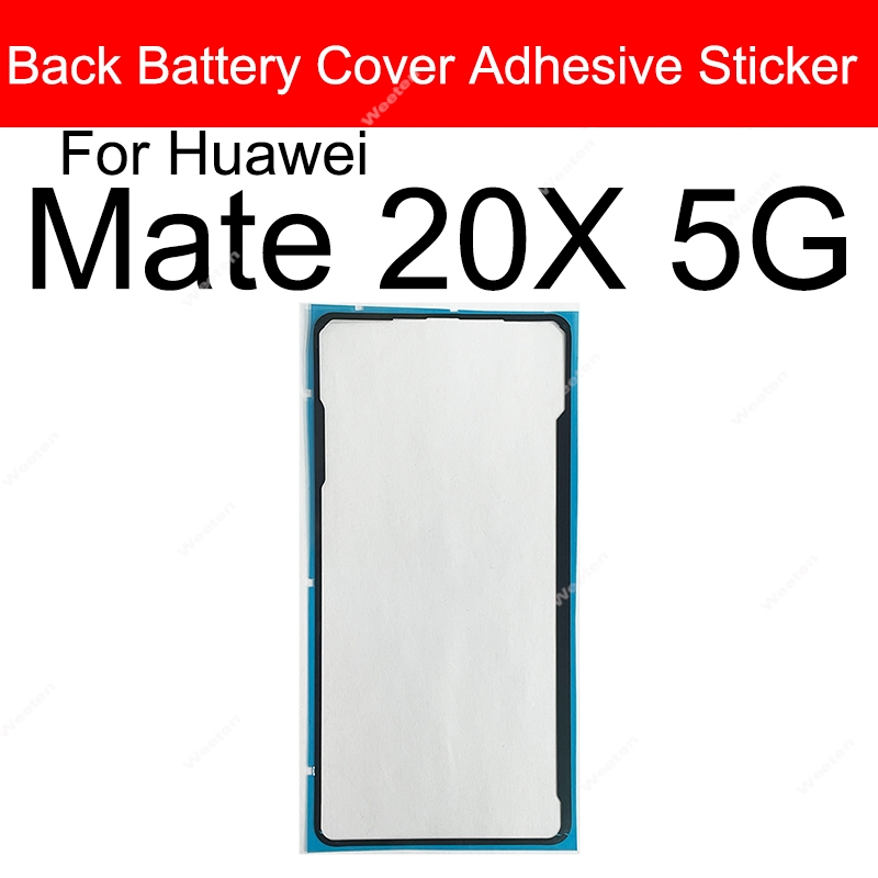Back Battery Housing Cover Sticker Adhesive For Huawei Mate 10 20 30 40 Lite Pro 20X 40e 30e Pro 5G RS Mate 40 Pro+ Glue Tape: black