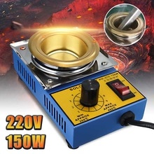 220V 150W 50mm Soldering Desoldering Stainless Steel Plate Solder Pot Desoldering Bath 200-480°C Electric Soldering Irons