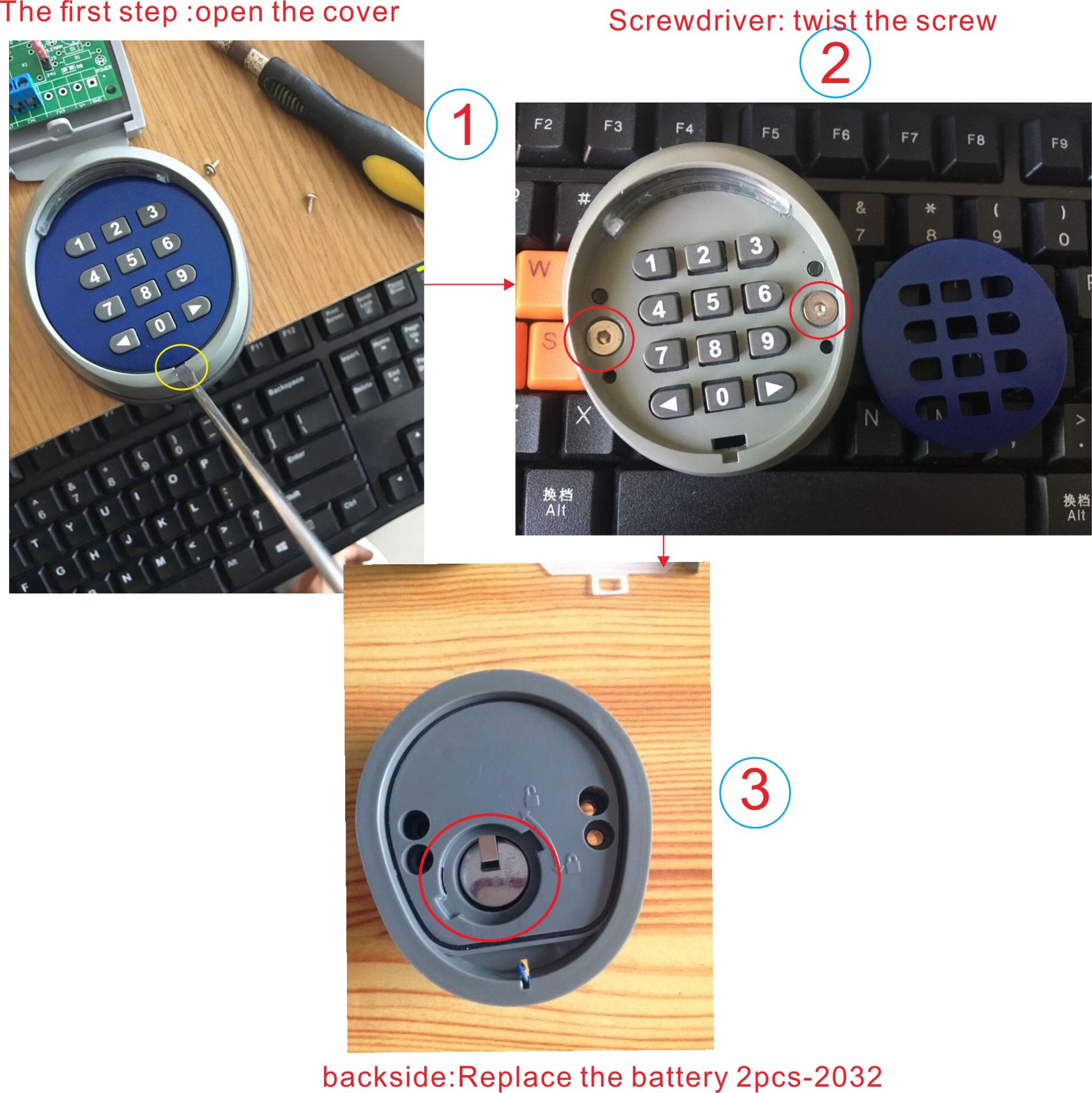 433.92MHZ Wireless Automatic Entry Gate Keypad Remote Operator Panel Control for Sliding Gate Opener Motor