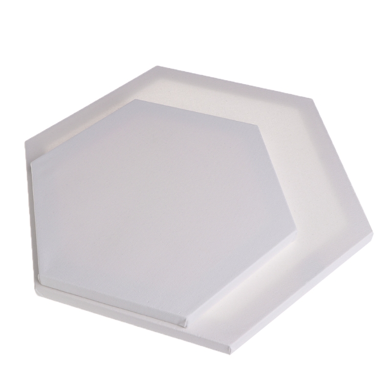 Hexagon Wood Framed Artist Blank Art Canvas Boards For Acrylic Oil Painting