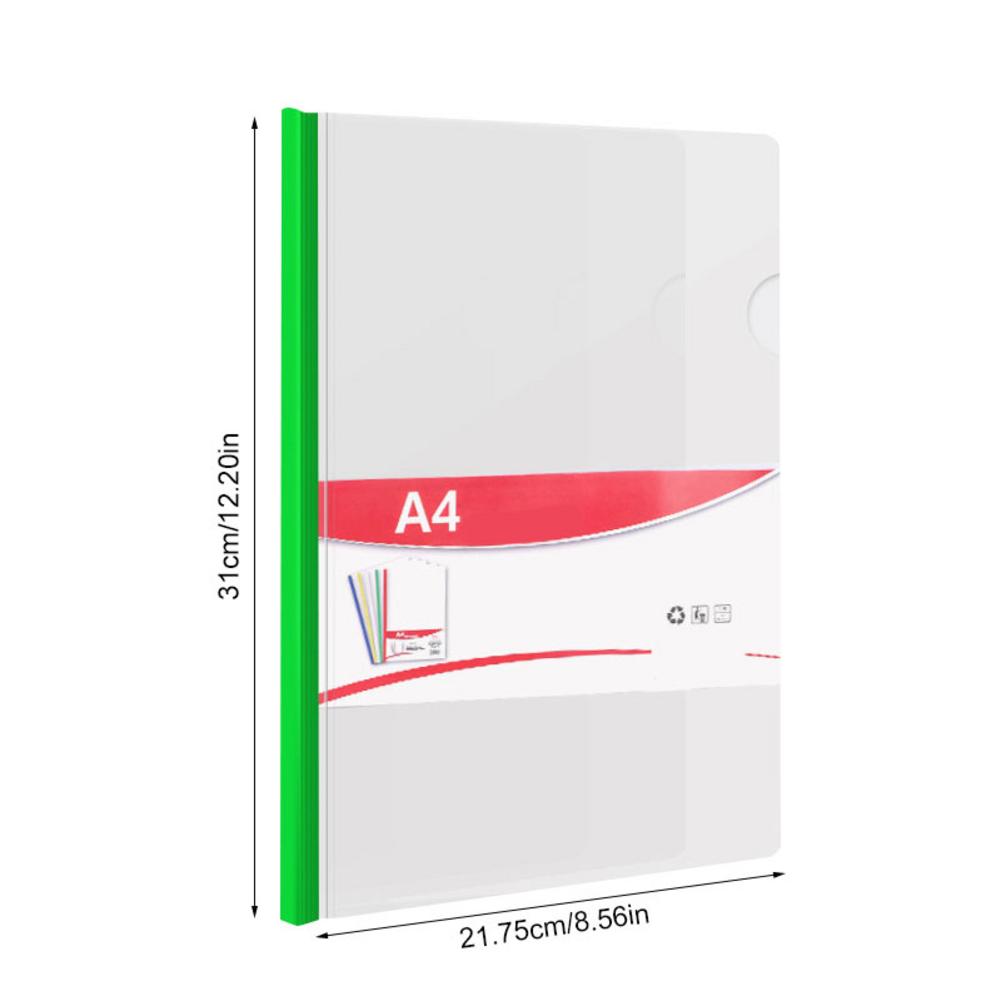 Transparent Folder 10Pcs Resume Presentation FILE Folders Report Cover With Sliding Bar Manager Binder For A4 Size Paper