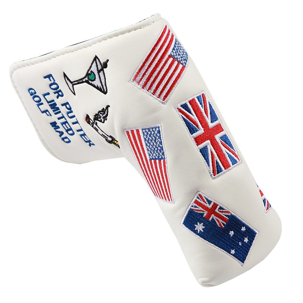 Rivierkreeft Pu Lederen Golf Blade Putter Headcover Golf Club Head Covers Putter Cover Magic Tape Sluiting Voor Titleist