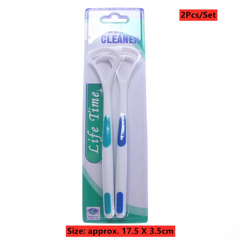 6 Colors Tongue Scraper Tongue Cleaner Handle Tongue brush Plastic Scraper Tounge Oral Mouth Hygiene Dental Care: A5