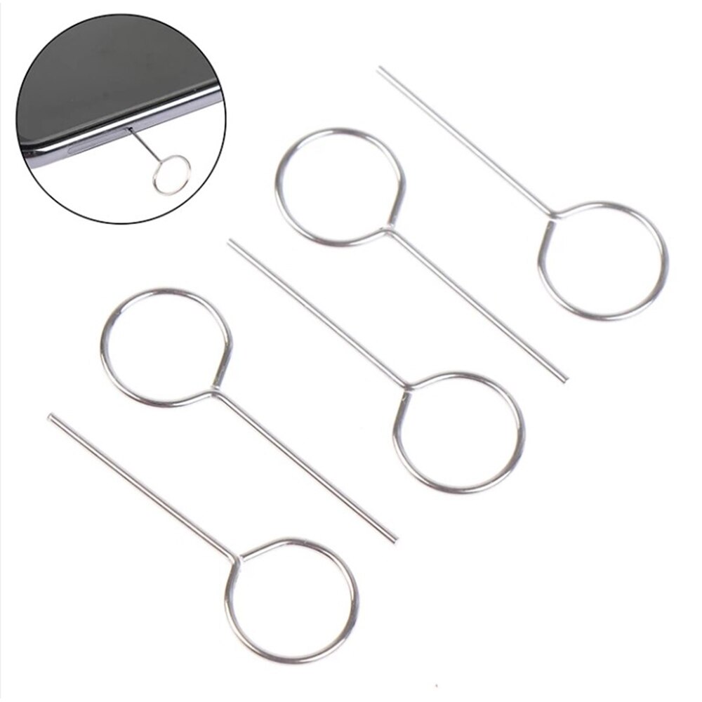 10Pcs/Set Mobile Phone Card Pin Sim Card Tray Ejector Smartphone Pin Mobile Phone Removal Card Pin Accessories