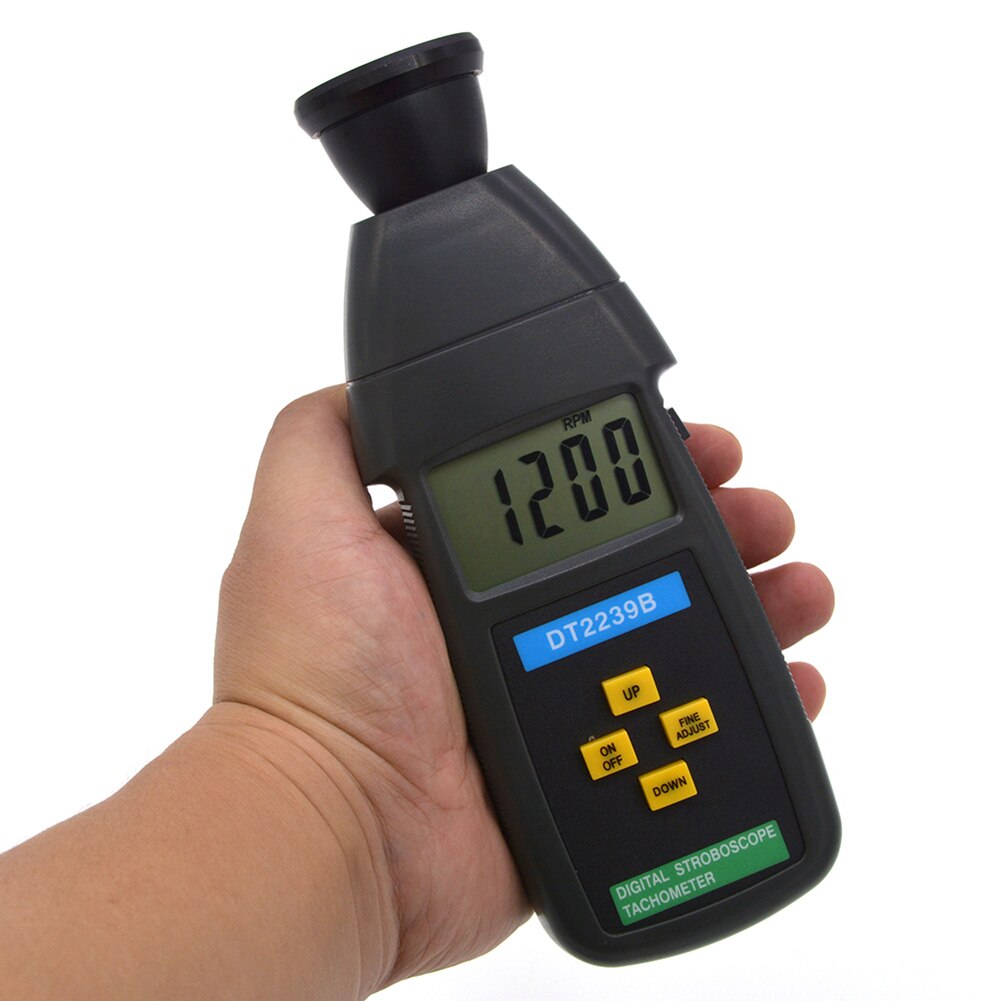 Digital Stroboscope DT2239B Non-Contact Photo Tachometer 60-20000RPM Speedometer