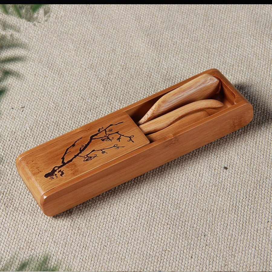 [GROOTSHEID] Chinese Opvouwbare Cha Dao Set * Bamboe Gongfu Thee Gebruiksvoorwerpen 5 Stuks Theeceremonie Set Thee