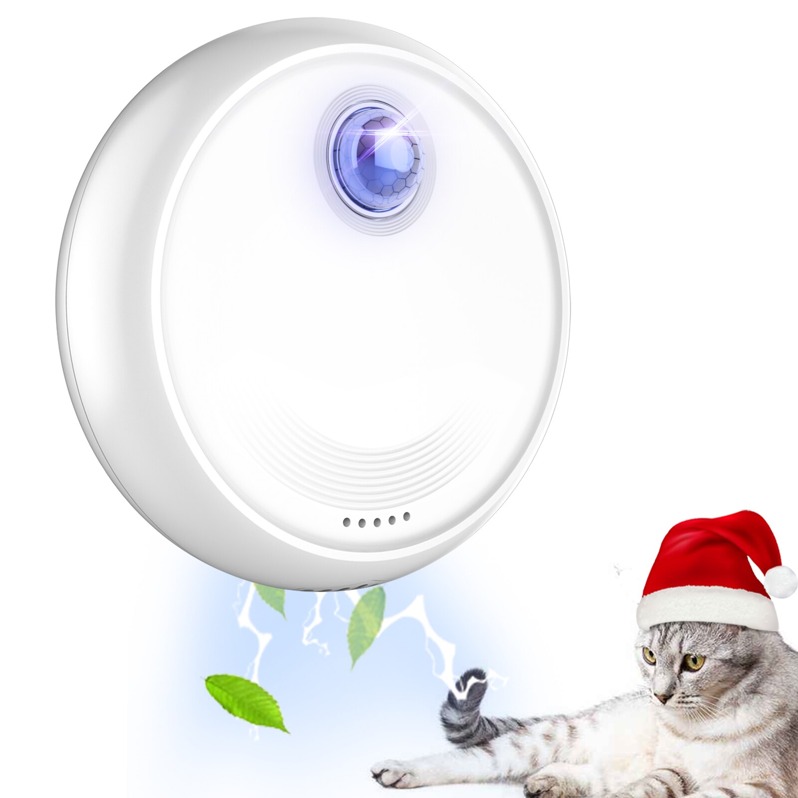 Purificador inteligente de olores para gatos, caja de arena, desodorizador, inodoro para perros, limpiador de aire recargable, desodorización para mascotas, 2022, 4000mAh: Default Title