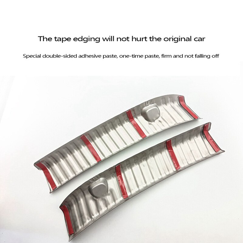 Voor Tesla Model Y Kofferbak Guard Voorkomen Plaat Pedaal Cover Trim Auto Anti-Kras Bescherming Roestvrij