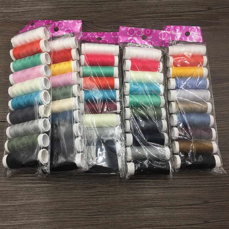 10pcs/set Sewing Thread Hand Sewing/Machine Sewing Embroidery thread 50 Yards Sewing Craft Tool Handmade Home supplies: Mixed Color