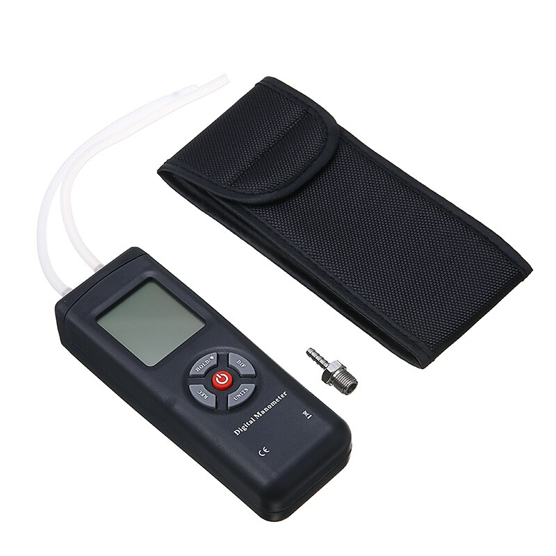 1Set Manometer Digital Handheld Air Vacuum Gas Pressure Gauge Meter with W5E Pressure Measuring Instruments