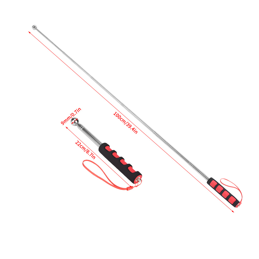 100 cm Verdikte Telescopische Detectie Staaf Uitholling Drum Detectie Test Hamer Geluid Voor Huis Decoratie Inspectie Tool