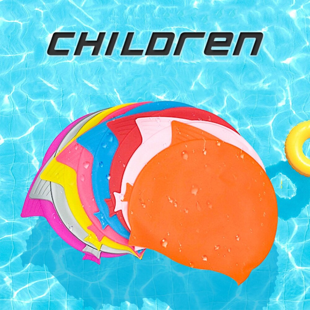 Pure Silicone Ear Protection Swimming Cap Children's Swimming Pool Cap Swimming Cap