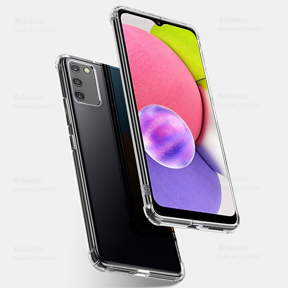 Transparent Silikon Zurück Fall Für Samsung Galaxy A03s A03 Core Samung A03Core EINE 03 03 S A03 S Weiche Schutz telefon Abdeckung Coque