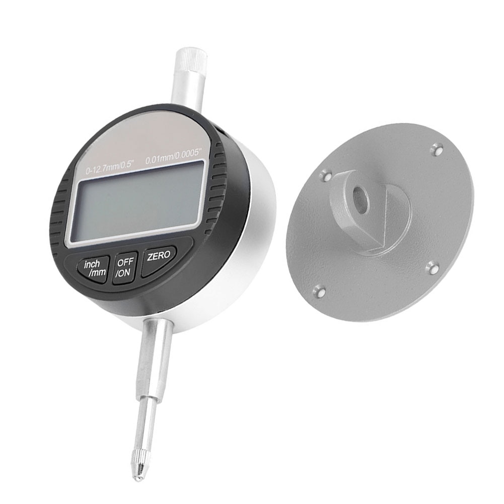 Digital Dial Indicator 0-12.7mm Electronic Gage Gauge Probe Tester Inch/Metric Precision Tool Black Clockwise Gage Gauge Tester
