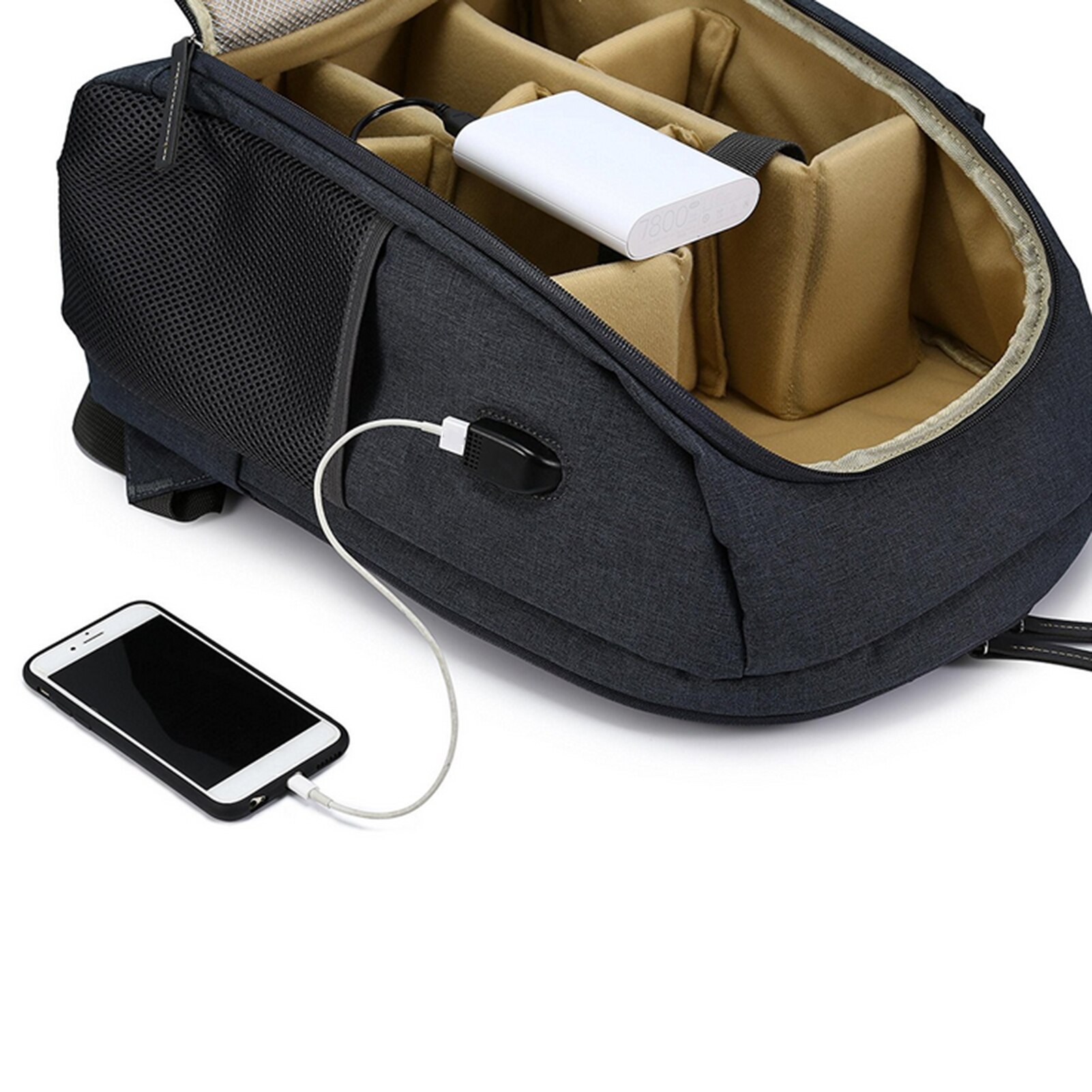 Multi-Functionele Camera Bag Photo Rugzak Knapzak Grote Capaciteit Draagbare Reizen Camera Tas Computer Tas Dslr Tas Foto Tas