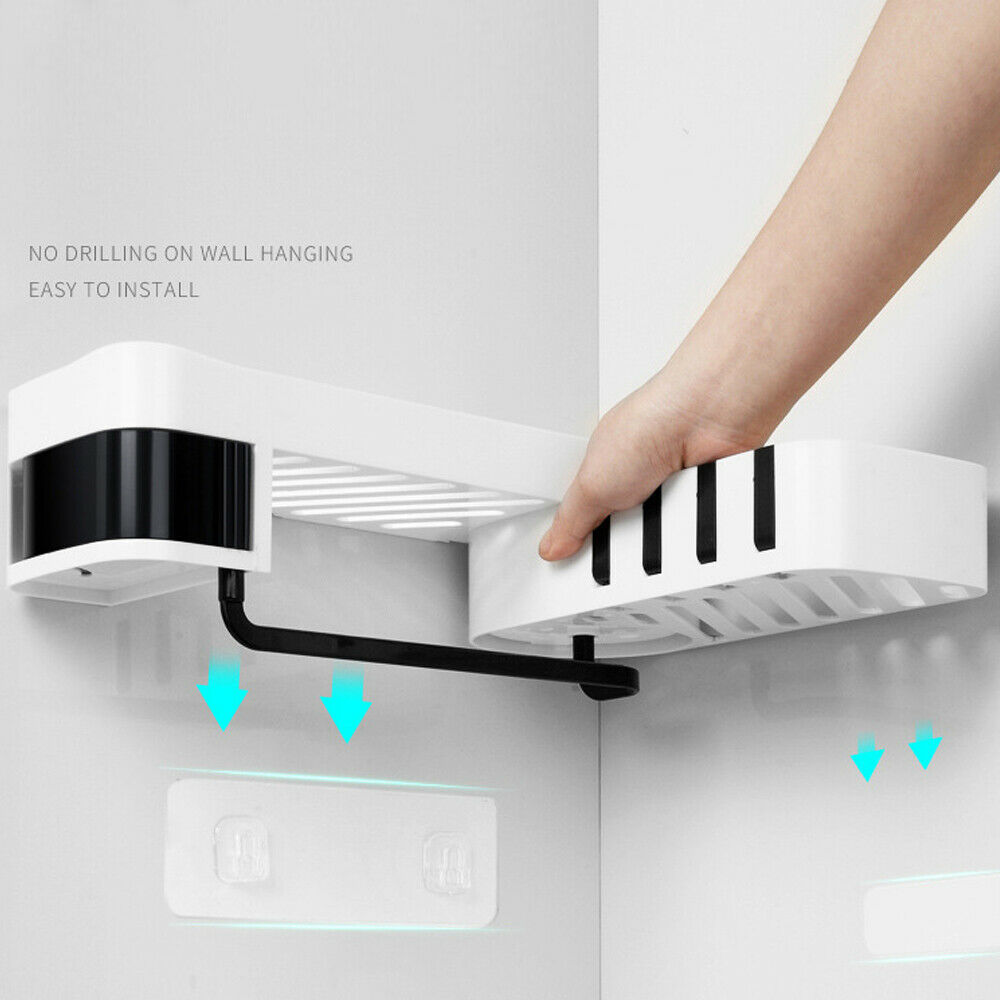 Hoekdouche plank badkamer shampoo douche plank houder keuken opbergrek organizer wandmontage type 1 stuk
