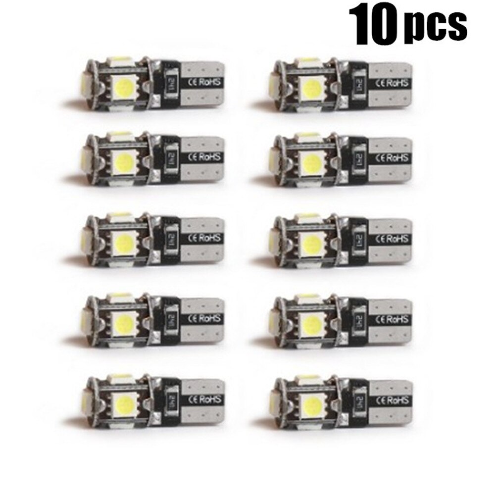 Canbus-luz Led para coche, luz blanca, azul, roja, amarilla, verde, T10 5smd 5050, accesorios de decoración para coche